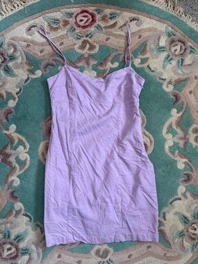 LINEN BLEND BODYCON DRESS